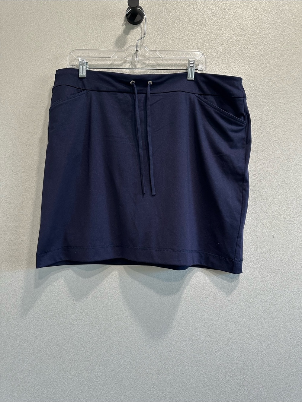 Weekends by Chico's Navy Drawstring Active Skort/skirt/shorts,xl,pockets,tennis